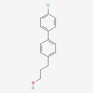 molecular formula C15H15ClO B3344920 3-(4'-Chlorobiphenyl-4-YL) propan-1-OL CAS No. 1000571-94-7