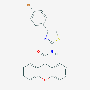 molecular formula C23H15BrN2O2S B334493 N-[4-(4-bromophenyl)-1,3-thiazol-2-yl]-9H-xanthene-9-carboxamide 