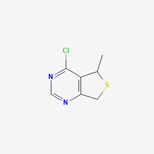 molecular formula C7H7ClN2S B3344991 4-Chloro-5-methyl-5,7-dihydrothieno[3,4-D]pyrimidine CAS No. 1001123-70-1
