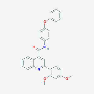 molecular formula C30H24N2O4 B334500 2-(2,4-dimethoxyphenyl)-N-(4-phenoxyphenyl)quinoline-4-carboxamide 