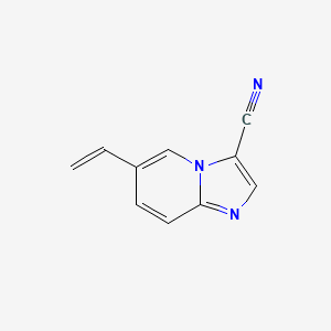 molecular formula C10H7N3 B3345058 6-Ethenylimidazo[1,2-a]pyridine-3-carbonitrile CAS No. 1004550-16-6