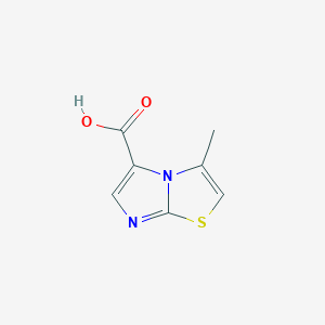 molecular formula C7H6N2O2S B3345094 3-Methylimidazo[2,1-B]thiazole-5-carboxylic acid CAS No. 1007874-80-7