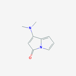 molecular formula C9H10N2O B3345098 1-(Dimethylamino)-3h-pyrrolizin-3-one CAS No. 1008-46-4