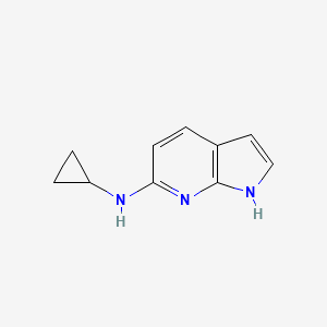 molecular formula C10H11N3 B3345161 N-Cyclopropyl-1H-pyrrolo[2,3-B]pyridin-6-amine CAS No. 1018441-18-3