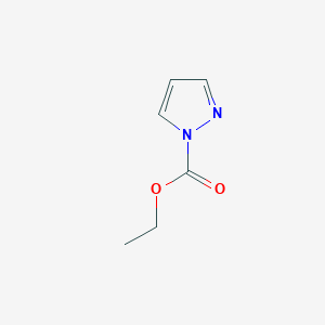 molecular formula C6H8N2O2 B3345181 1H-Pyrazole-1-carboxylic acid, ethyl ester CAS No. 10199-59-4