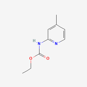 molecular formula C9H12N2O2 B3345212 2-Pyridinecarbamic acid, 4-methyl-, ethyl ester CAS No. 102207-57-8