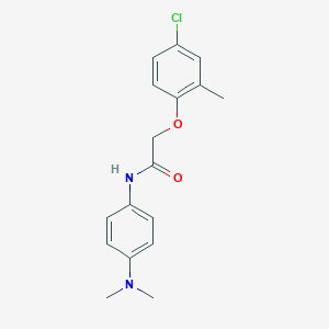 molecular formula C17H19ClN2O2 B334523 2-(4-chloro-2-methylphenoxy)-N-[4-(dimethylamino)phenyl]acetamide 