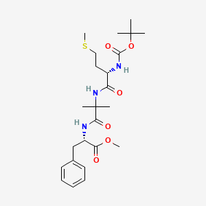 molecular formula C24H37N3O6S B3345242 t-Butyloxycarbonyl-methionyl-aminobutyryl-phenylalanine methyl ester CAS No. 102714-80-7