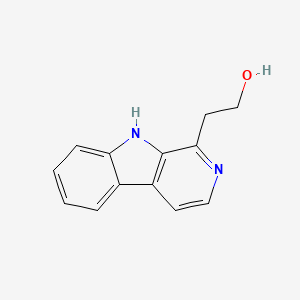molecular formula C13H12N2O B3345246 2-(9H-beta-Carbolin-1-yl)ethanol CAS No. 102828-03-5