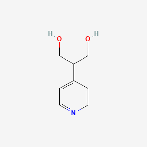 molecular formula C8H11NO2 B3345252 2-(Pyridin-4-YL)propane-1,3-diol CAS No. 102877-55-4