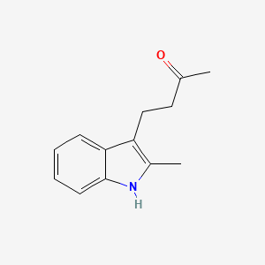 molecular formula C13H15NO B3345257 2-Butanone, 4-(2-methyl-1H-indol-3-yl)- CAS No. 102948-71-0