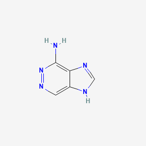 molecular formula C5H5N5 B3345270 1H-imidazo[4,5-d]pyridazin-4-amine CAS No. 10310-25-5