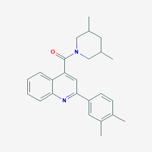 molecular formula C25H28N2O B334528 2-(3,4-Dimethylphenyl)-4-[(3,5-dimethyl-1-piperidinyl)carbonyl]quinoline 