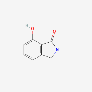 molecular formula C9H9NO2 B3345284 7-Hydroxy-2-methylisoindolin-1-one CAS No. 1033809-93-6