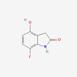 molecular formula C8H6FNO2 B3345290 7-Fluoro-4-hydroxyindolin-2-one CAS No. 1033810-96-6