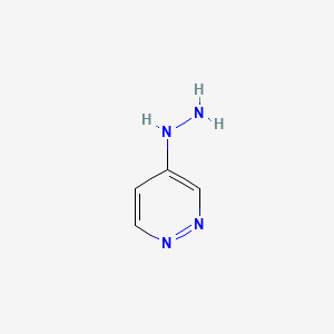 molecular formula C4H6N4 B3345292 4-Hydrazinylpyridazine CAS No. 103394-79-2