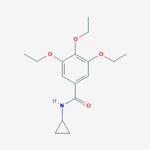 molecular formula C16H23NO4 B334530 N-cyclopropyl-3,4,5-triethoxybenzamide 
