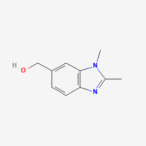 molecular formula C10H12N2O B3345337 (1,2-Dimethyl-1H-benzo[D]imidazol-6-YL)methanol CAS No. 1038387-94-8