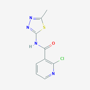 molecular formula C9H7ClN4OS B334535 2-chloro-N-(5-methyl-1,3,4-thiadiazol-2-yl)pyridine-3-carboxamide 