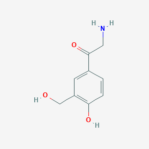 2-Amino-1-(4-hydroxy-3-(hydroxymethyl)phenyl)ethanone
