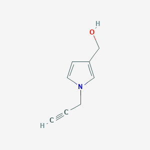 molecular formula C8H9NO B3345378 [1-(Prop-2-yn-1-yl)-1H-pyrrol-3-yl]methanol CAS No. 104500-97-2