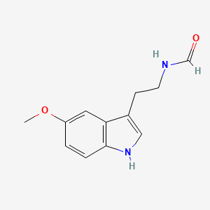 molecular formula C12H14N2O2 B3345385 Formamide, N-[2-(5-methoxy-1H-indol-3-yl)ethyl]- CAS No. 104510-12-5