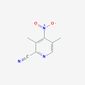 molecular formula C8H7N3O2 B3345413 3,5-Dimethyl-4-nitropyridine-2-carbonitrile CAS No. 104916-40-7