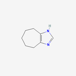 molecular formula C8H12N2 B3345415 1,4,5,6,7,8-Hexahydrocyclohepta[d]imidazole CAS No. 10493-90-0