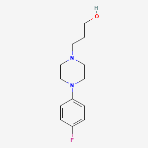 molecular formula C13H19FN2O B3345431 1-Piperazinepropanol, 4-(4-fluorophenyl)- CAS No. 105173-87-3