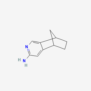 molecular formula C10H12N2 B3345439 5,6,7,8-Tetrahydro-5,8-methanoisoquinolin-3-amine CAS No. 105275-29-4