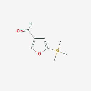 molecular formula C8H12O2Si B3345458 3-Furancarboxaldehyde, 5-(trimethylsilyl)- CAS No. 105426-88-8