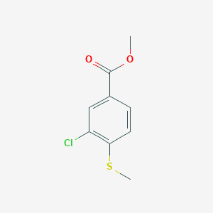molecular formula C9H9ClO2S B3345462 3-Chloro-4-(methylthio)-benzoic acid methyl ester CAS No. 105442-23-7