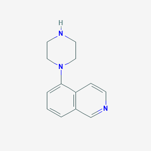 molecular formula C13H15N3 B3345492 5-(Piperazin-1-yl)isoquinoline CAS No. 105685-17-4