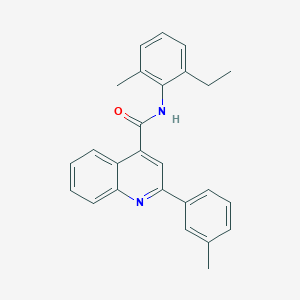 N-(2-ethyl-6-methylphenyl)-2-(3-methylphenyl)quinoline-4-carboxamide