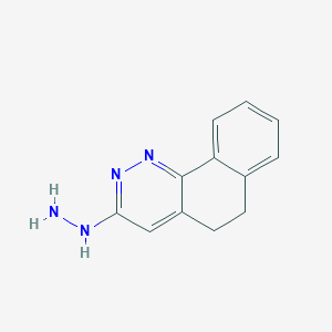 B3345609 3-Hydrazino-5,6-dihydrobenzo[h]cinnoline CAS No. 107127-48-0