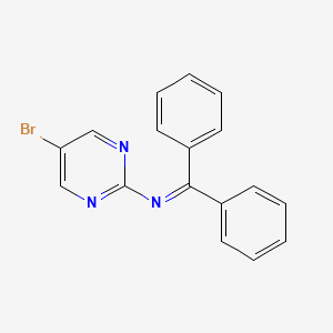 molecular formula C17H12BrN3 B3345623 5-Bromo-N-(diphenylmethylene)-2-pyrimidinamine CAS No. 1072850-89-5