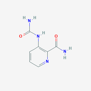 molecular formula C7H8N4O2 B3345627 3-(Carbamoylamino)pyridine-2-carboxamide CAS No. 107468-48-4