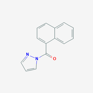 molecular formula C14H10N2O B334563 naphthalen-1-yl(1H-pyrazol-1-yl)methanone 