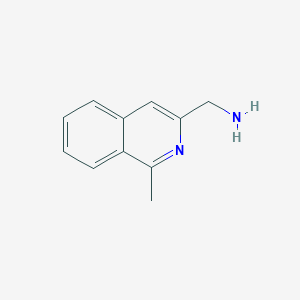 molecular formula C11H12N2 B3345649 (1-Methylisoquinolin-3-yl)methanamine CAS No. 1079651-21-0