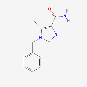 molecular formula C12H13N3O B3345674 1H-Imidazole-4-carboxamide, 5-methyl-1-(phenylmethyl)- CAS No. 108418-73-1
