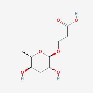molecular formula C9H16O6 B3345685 ascaroside C3 CAS No. 1086696-26-5