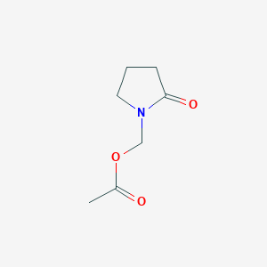 (2-Oxopyrrolidin-1-yl)methyl acetate