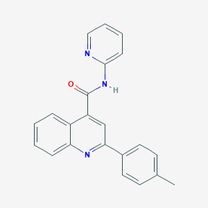 molecular formula C22H17N3O B334570 2-(4-methylphenyl)-N-(2-pyridinyl)-4-quinolinecarboxamide 