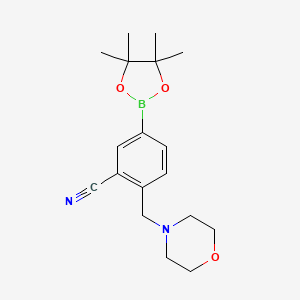 2-(MorpholinoMethyl)-5-(4,4,5,5-tetraMethyl-1,3,2-dioxaborolan-2-yl)benzonitrile