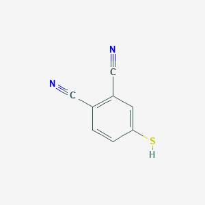 molecular formula C8H4N2S B3345777 4-Sulfanylbenzene-1,2-dicarbonitrile CAS No. 110888-23-8