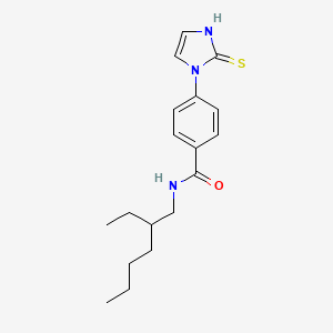 N-(2-Ethylhexyl)-4-(2-sulfanylidene-2,3-dihydro-1H-imidazol-1-yl)benzamide