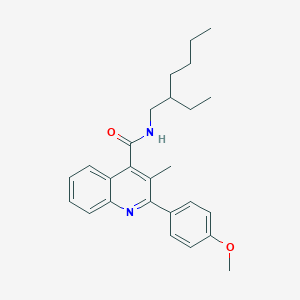 molecular formula C26H32N2O2 B334582 N-(2-ethylhexyl)-2-(4-methoxyphenyl)-3-methylquinoline-4-carboxamide 