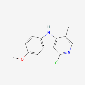 molecular formula C13H11ClN2O B3345825 1-Chloro-8-methoxy-4-methyl-5H-pyrido[4,3-b]indole CAS No. 111380-52-0