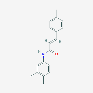 molecular formula C18H19NO B334584 (2E)-N-(3,4-dimethylphenyl)-3-(4-methylphenyl)prop-2-enamide 