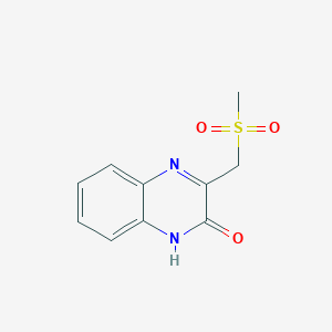 2(1H)-Quinoxalinone, 3-[(methylsulfonyl)methyl]-